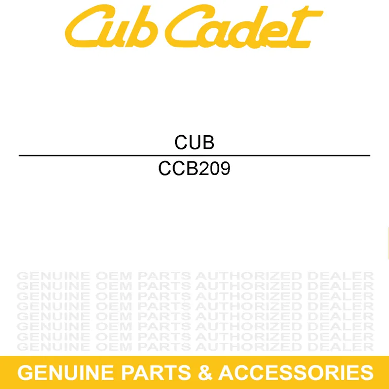 CUB CADET B209 Crafted