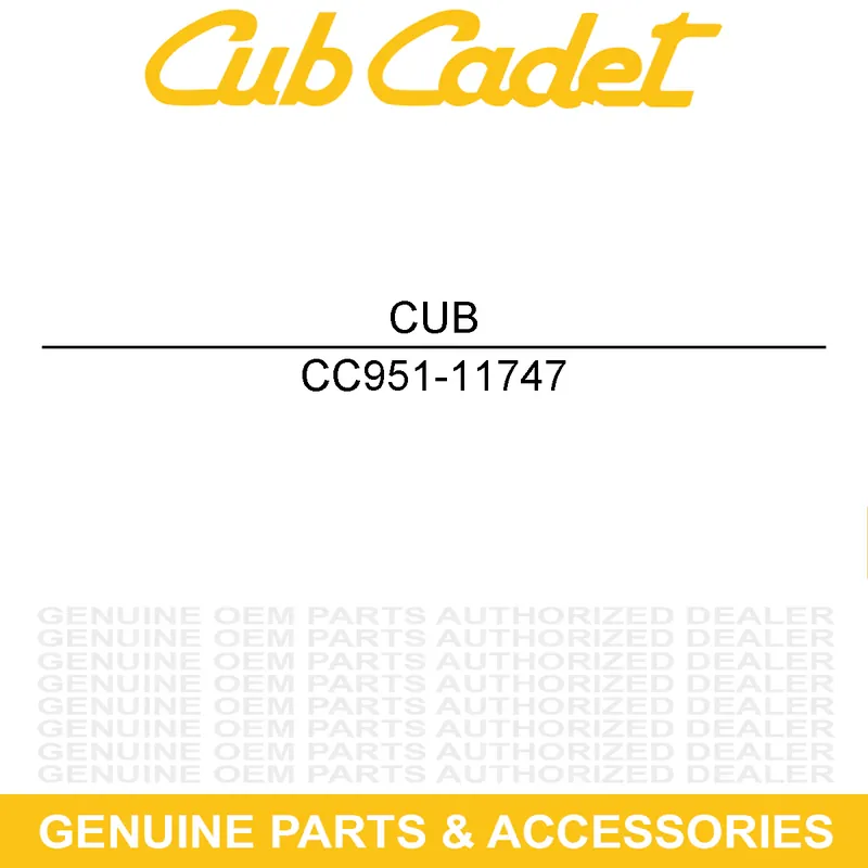 CUB CADET 951-11747 Best Seller