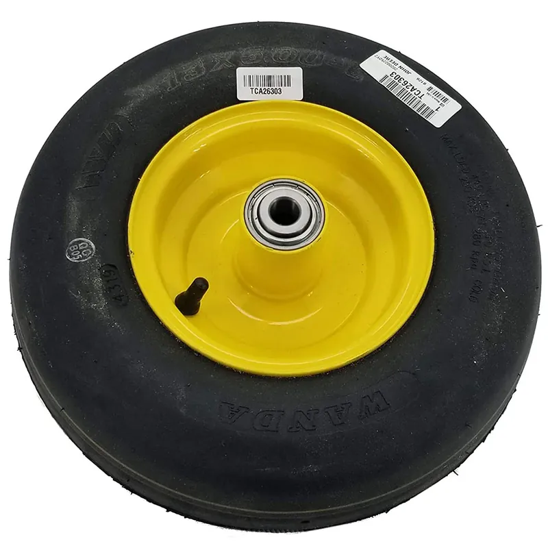 Shop Now John Deere TCA26303 Front Tire & Wheel Assembly 13x5-6 Smooth Tread
