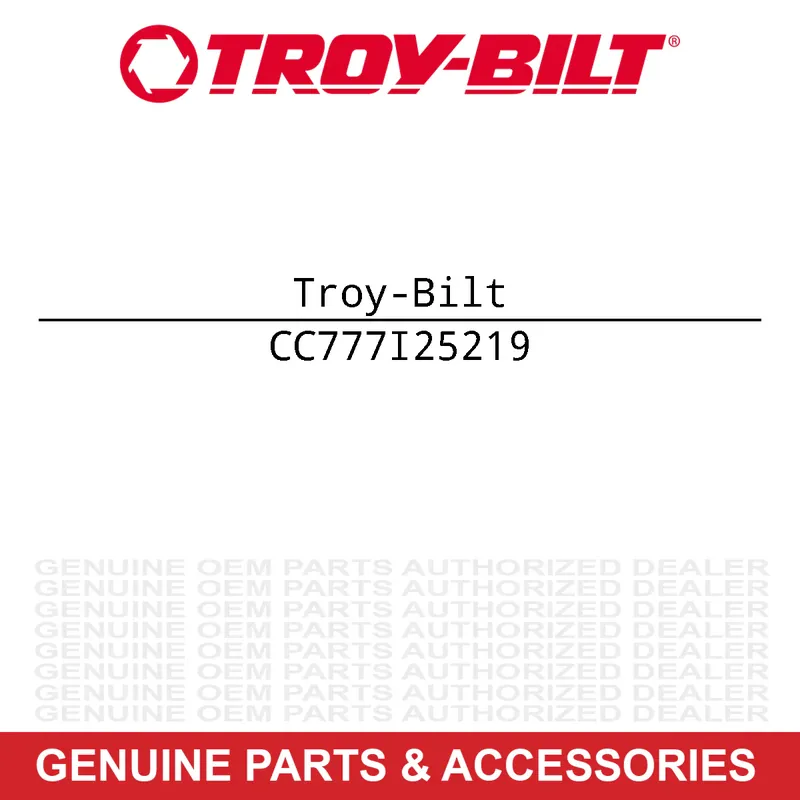 Certified Troy-Bilt 777I25219 Label-Monitor Generic Rzt/nx-9