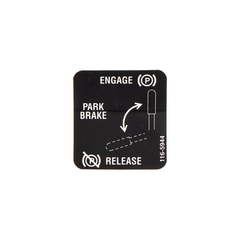 Exmark 116-5944 Park Brake Decal Direct From Factory