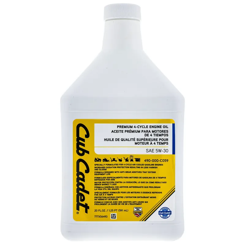 CUB CADET 490-000-C059 SAE 5W-30 Engine Oil 20oz Bottle Fresh Stock