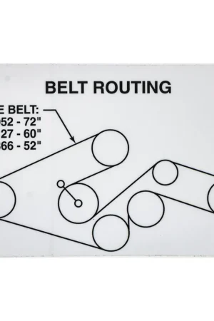 Affordable Exmark 1-643222 Exmark Belt Routing Decal [ 1-643222 ]