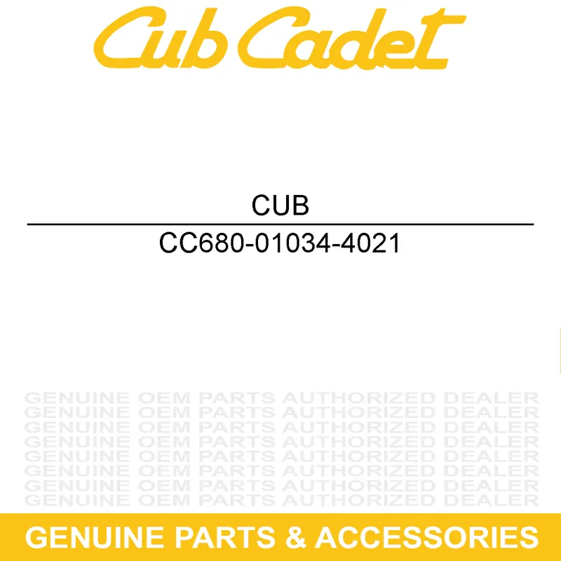 CUB CADET 680-01034-4021 YOKE ASSY-STAND ON Genuine