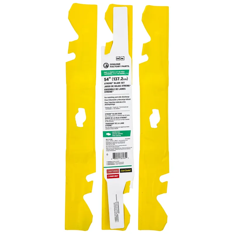 CUB CADET 490-110-F205 Xtreme Blade Set 54" Deck Reduced Price