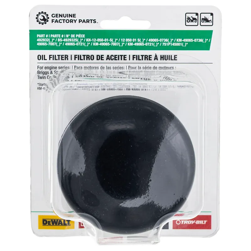 CUB CADET 490-201-F009 Oil Filter One Day Deal