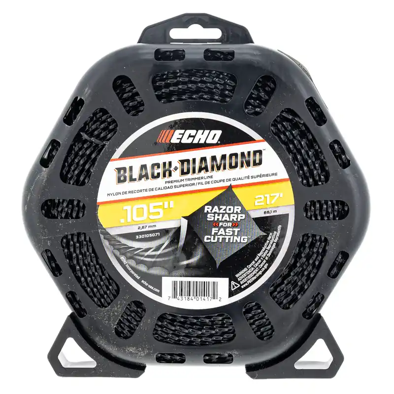 Echo 330105071 .105" Black Diamond Trimmer Line 217 ft. Large Clam Instant Buy