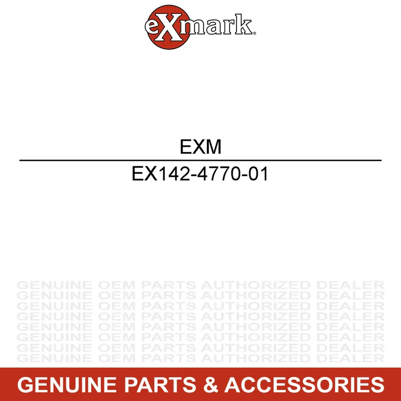 Free Returns Exmark 142-4770-01 WELD-CASTER, FORK