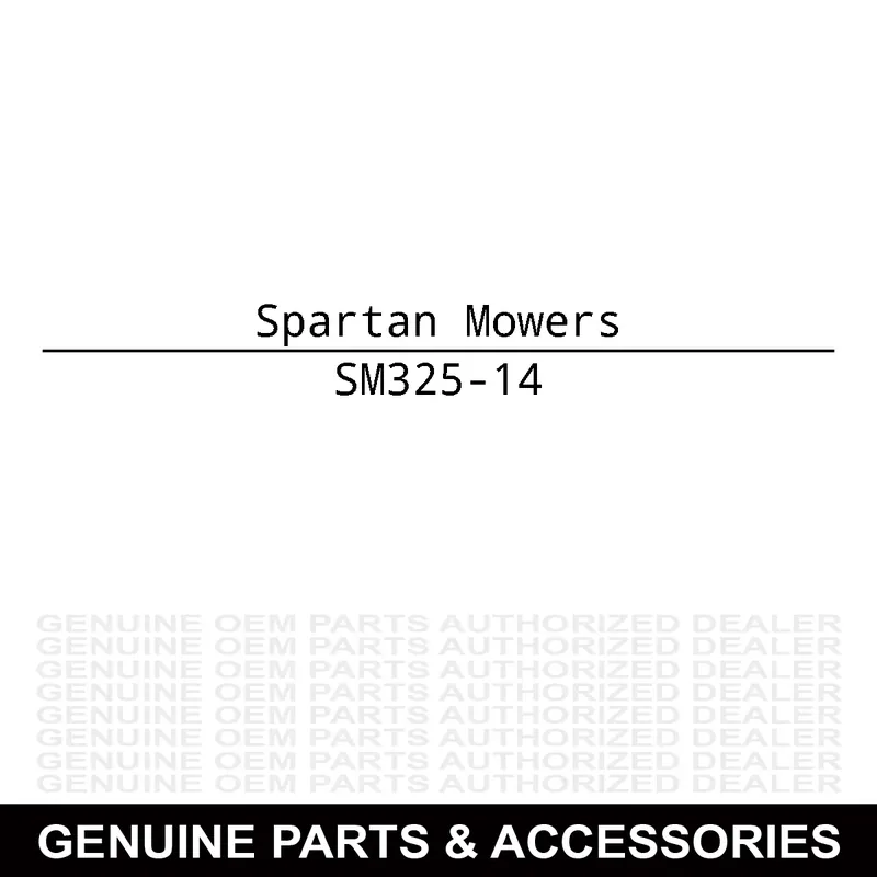 Spartan Mowers 325-14 HH Screw Big Sale