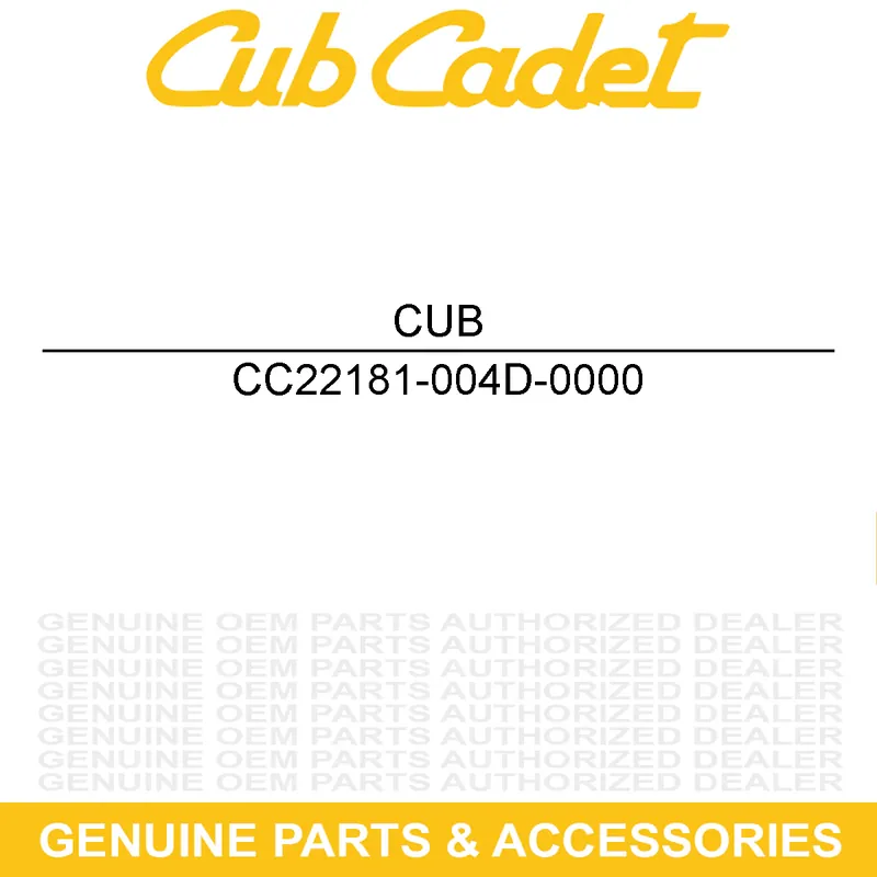 CUB CADET 22181-004D-0000 COUPLING-FLANGE Direct From Factory