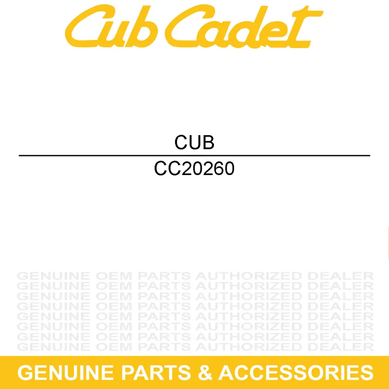 Luxury CUB CADET 20260 WHL;WHL BRW:UNIV:K