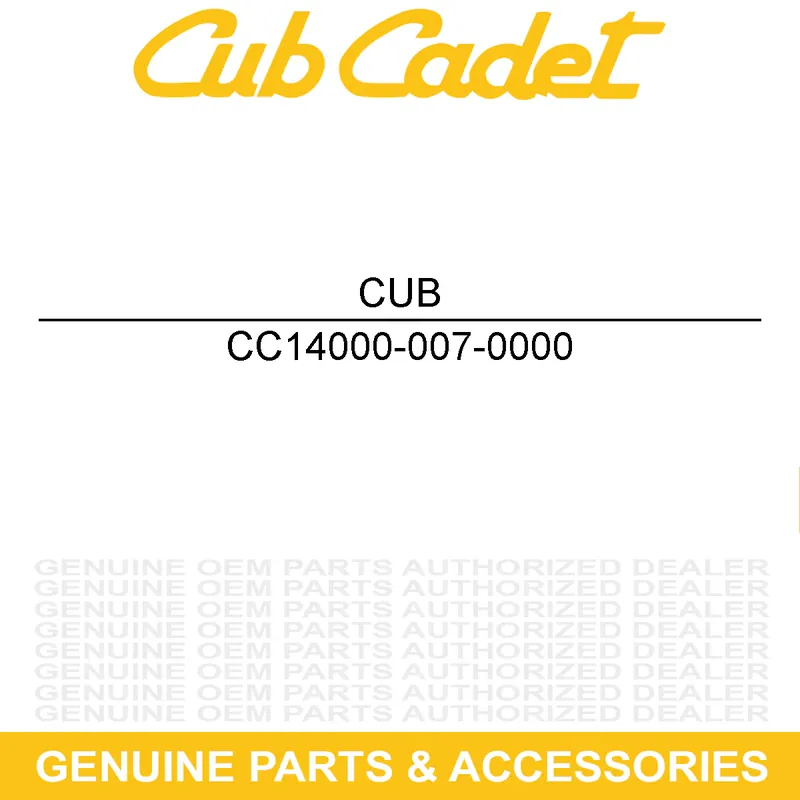 Discount CUB CADET 14000-007-0000 Timing Chain