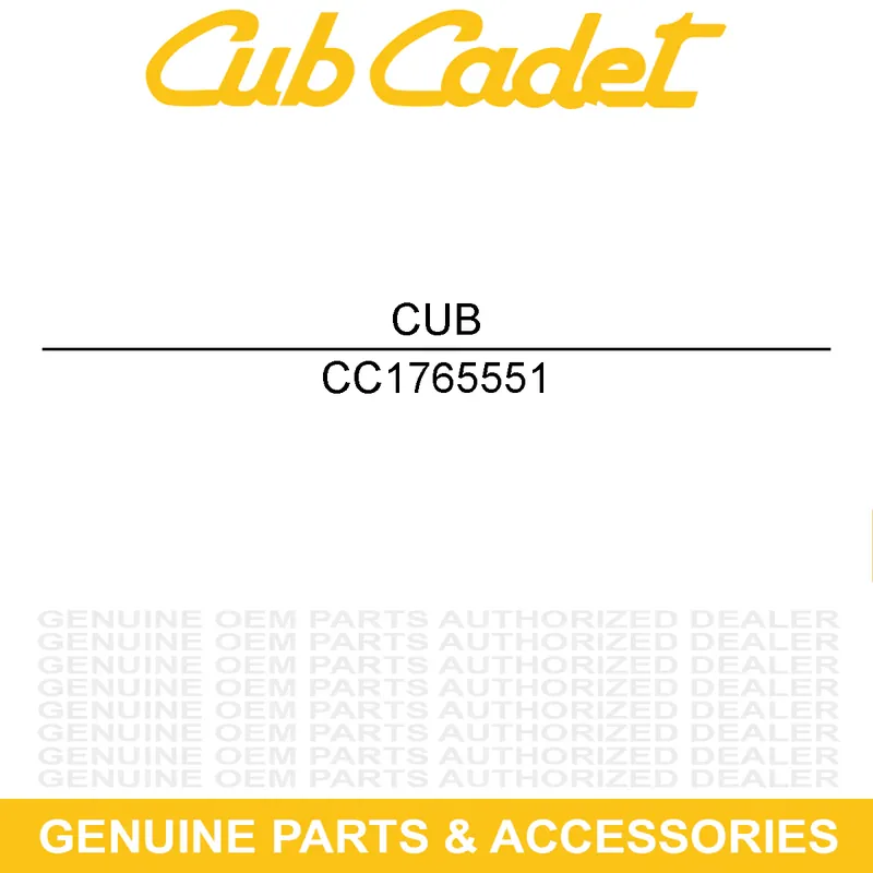 CUB CADET 1765551 CLIP-ROD LH "B" Trending