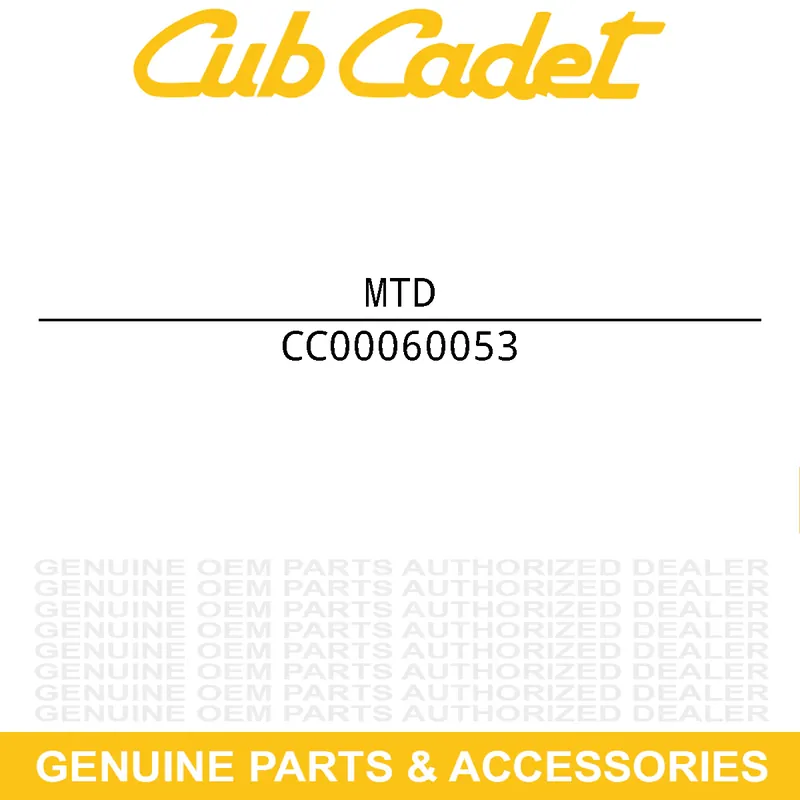 Clearance MTD 00060053 Impeller Support