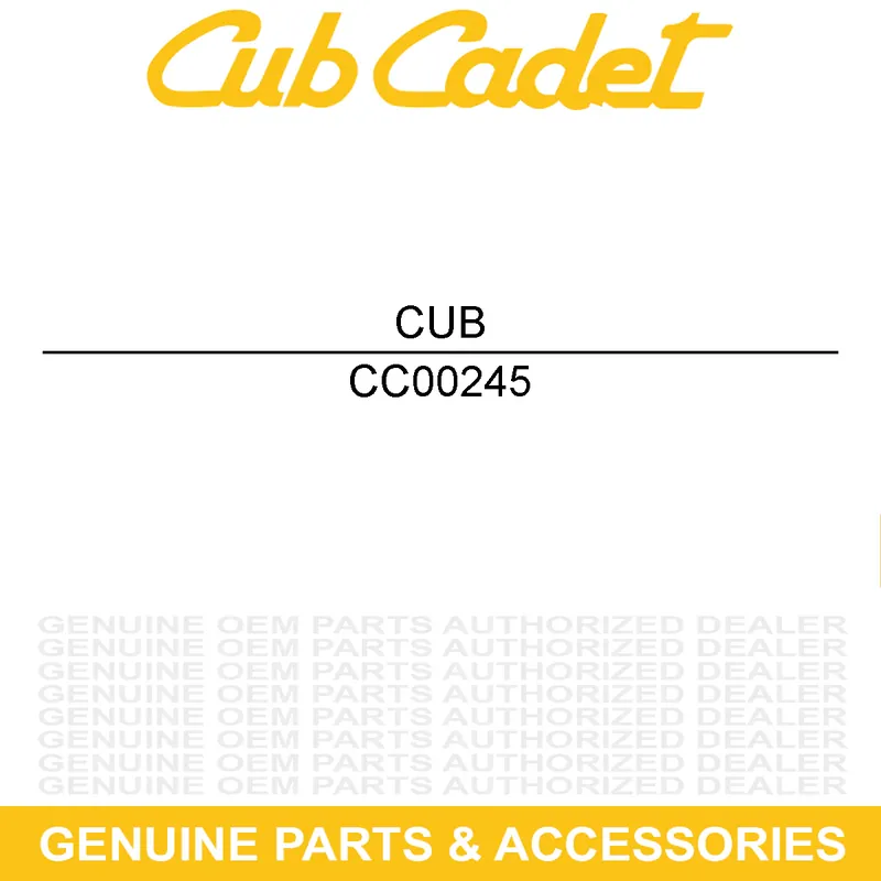 CUB CADET 00245 WHL: 4.8/4-8X5/8: Certified