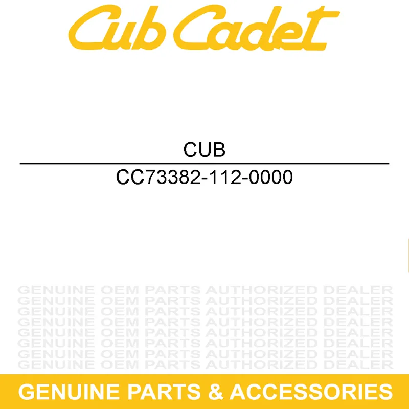 Latest CUB CADET 73382-112-0000 PIN