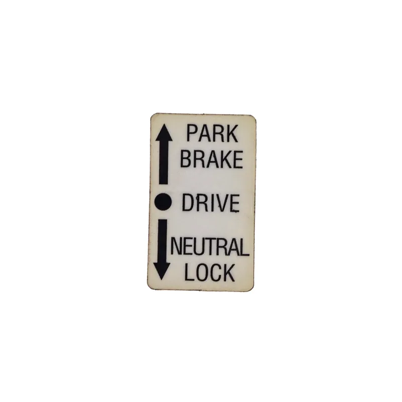 Exmark 1-323550 Neutral Brake Decal Luxury