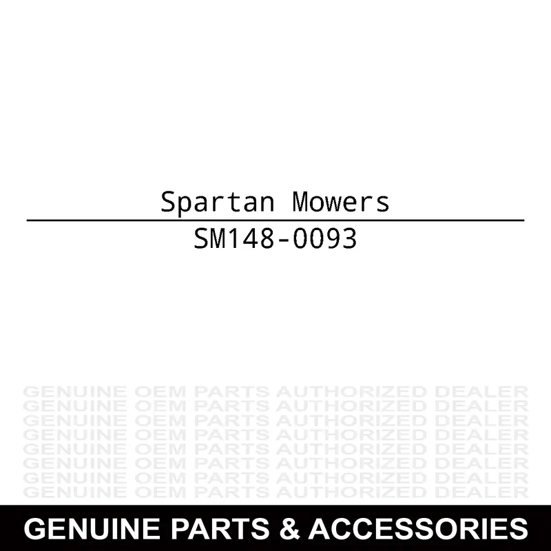 Spartan Mowers 148-0093 Belt Cover Fresh Stock