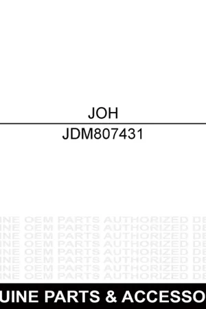 Budget John Deere M807431 Washer