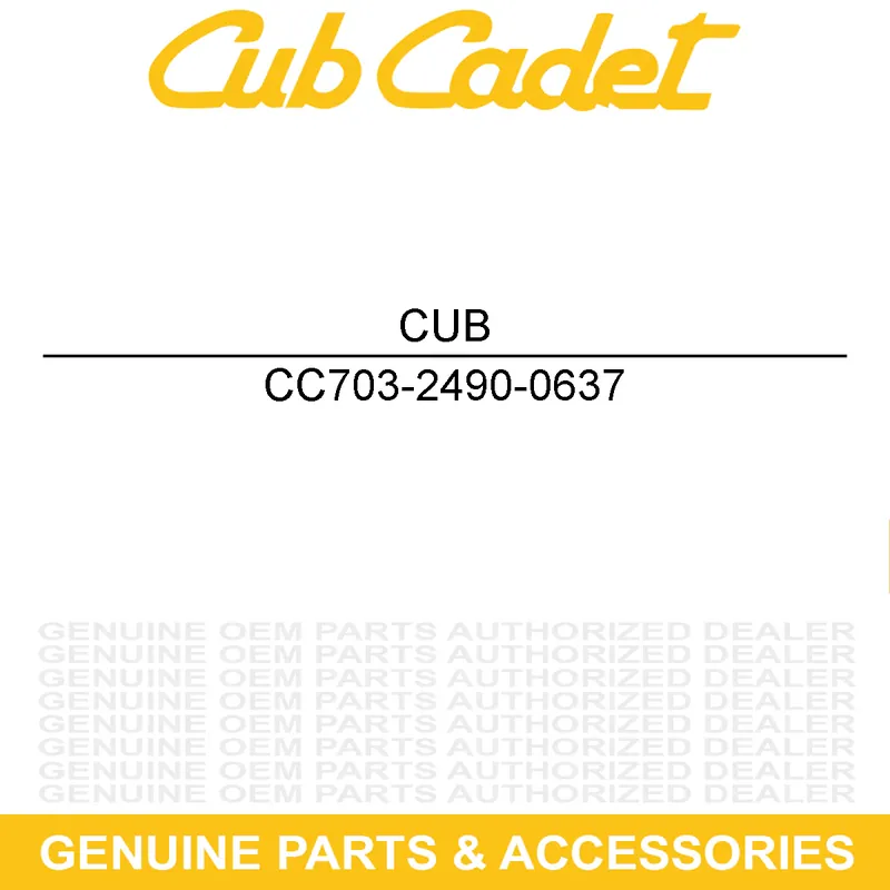 CUB CADET 703-2490-0637 BRKT-CATCHER SUPPO Holiday Sale