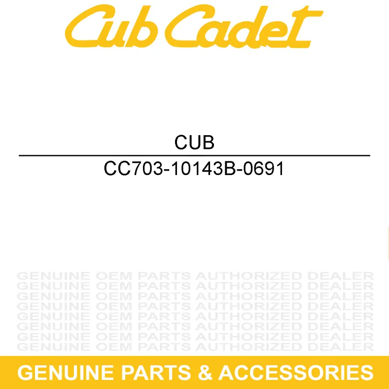CUB CADET 703-10143B-0691 PLT:TNK:SPT:3.5 GL Next Day Delivery