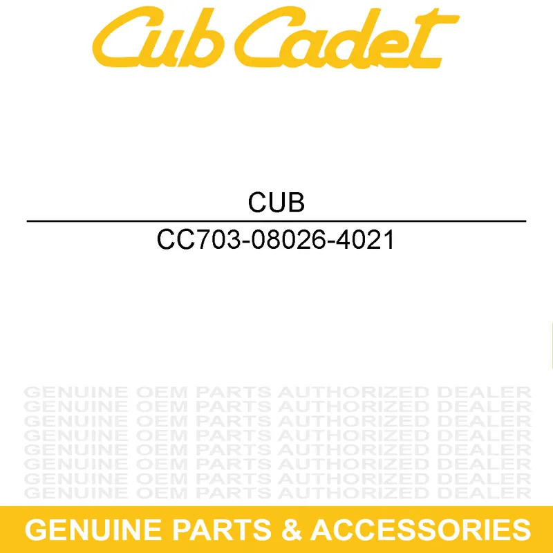 CUB CADET 703-08026-4021 Yellow Seat Mounting Plate Best Price