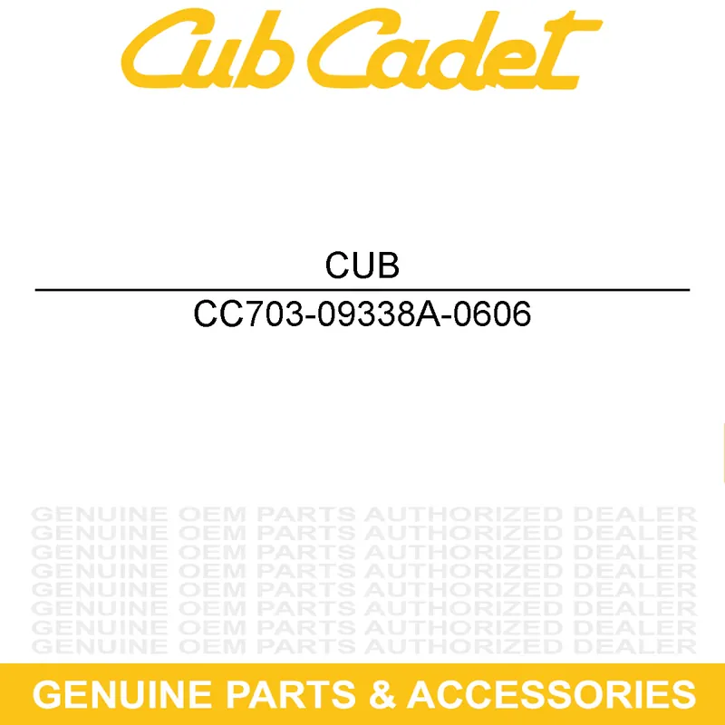 Holiday Sale CUB CADET 703-09338A-0606 CVR-CONSOLE LH