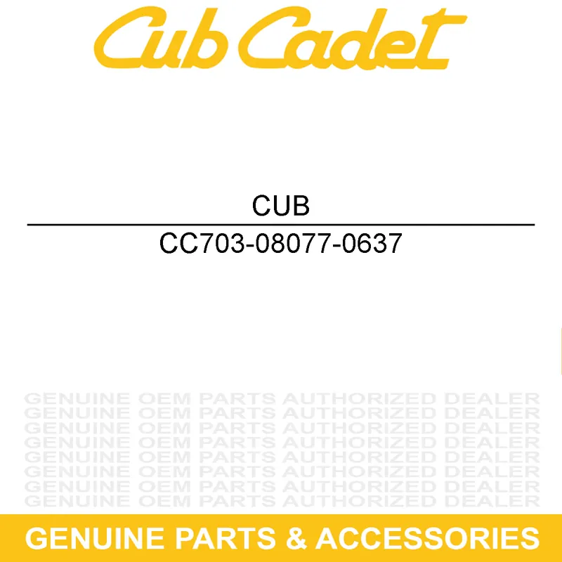 Buy Today CUB CADET 703-08077-0637 Powder Black Lower Baffle