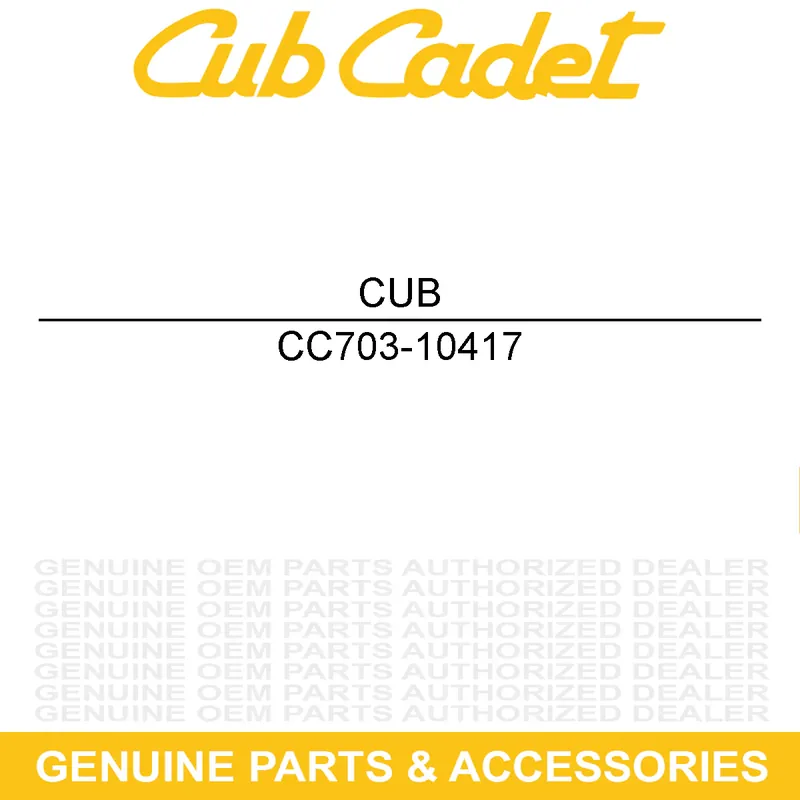 Grab Now CUB CADET 703-10417 MUFFLER SHIELD-BOT