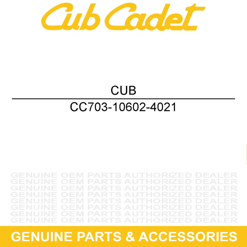 Big Sale CUB CADET 703-10602-4021 HOLD DOWN BRACKET