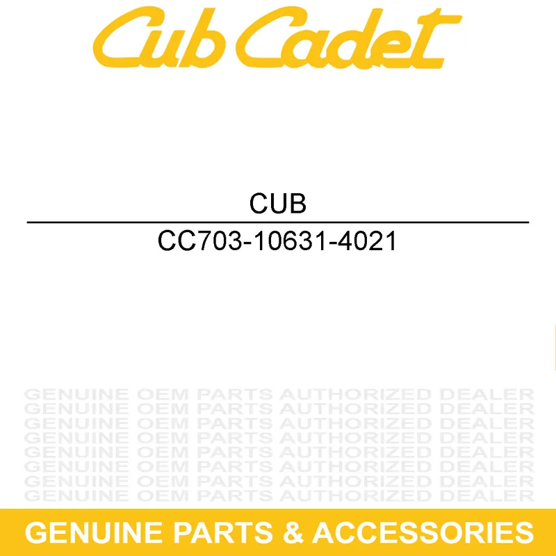 Discount CUB CADET 703-10631-4021 FRONT AXLE SUPPORT