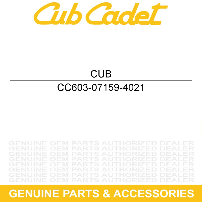 Final Sale CUB CADET 603-07159-4021 Right Hand Upper Frame Assembly