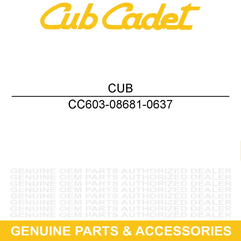 Certified CUB CADET 603-08681-0637 Powder Black Chute Bracket