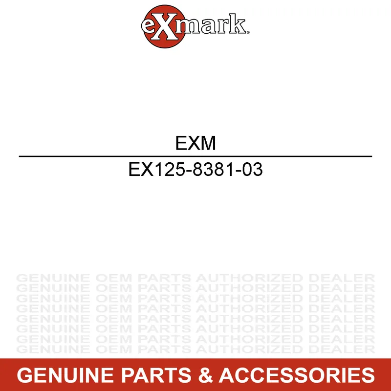 While Supplies Last Exmark 125-8381-03 BRACKET-TANK, MOUNTING
