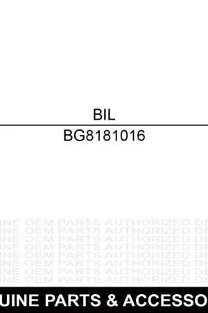 Brand New Billy Goat 8181016 WSHR-STL, BLV, .450" X 1.063" X .082" MZ