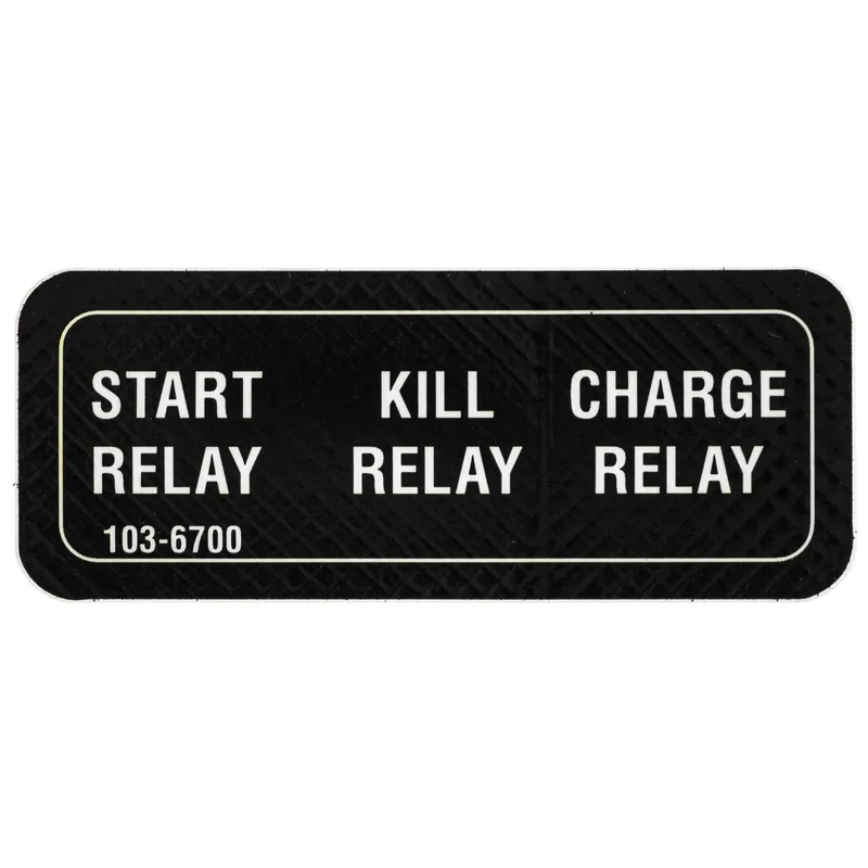 Factory Price Exmark 103-6700 Relay Decal