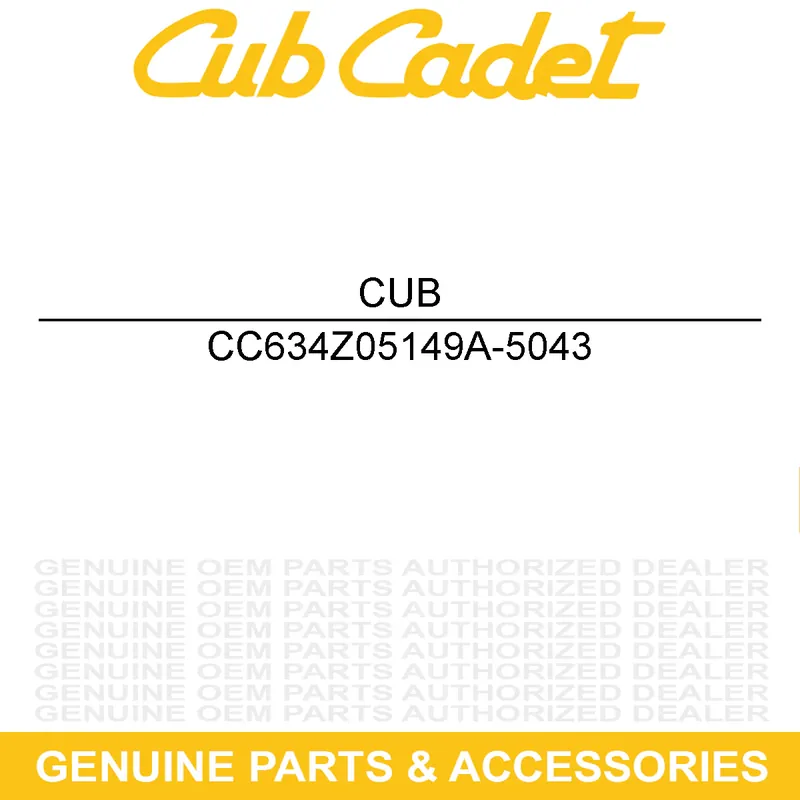 Hassle-Free Returns CUB CADET 634Z05149A-5043 WHEEL-COMP 15X6X6