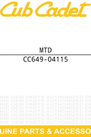 Bargain MTD 649-04115 BAR-FRONT CORNER