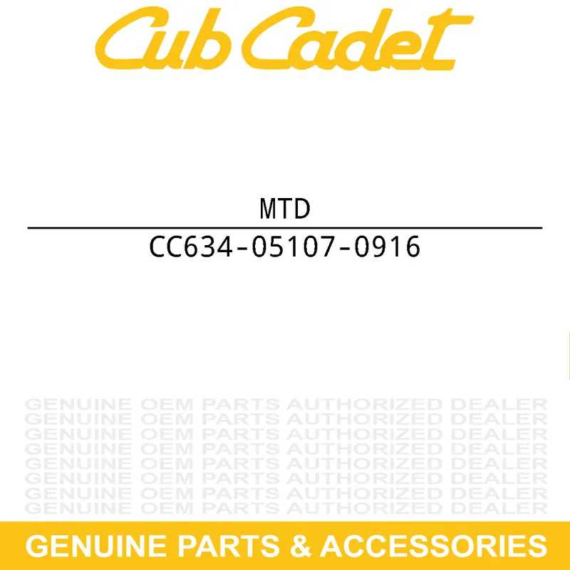 High Quality MTD 634-05107-0916 WHL-COMP 22X9.5X12