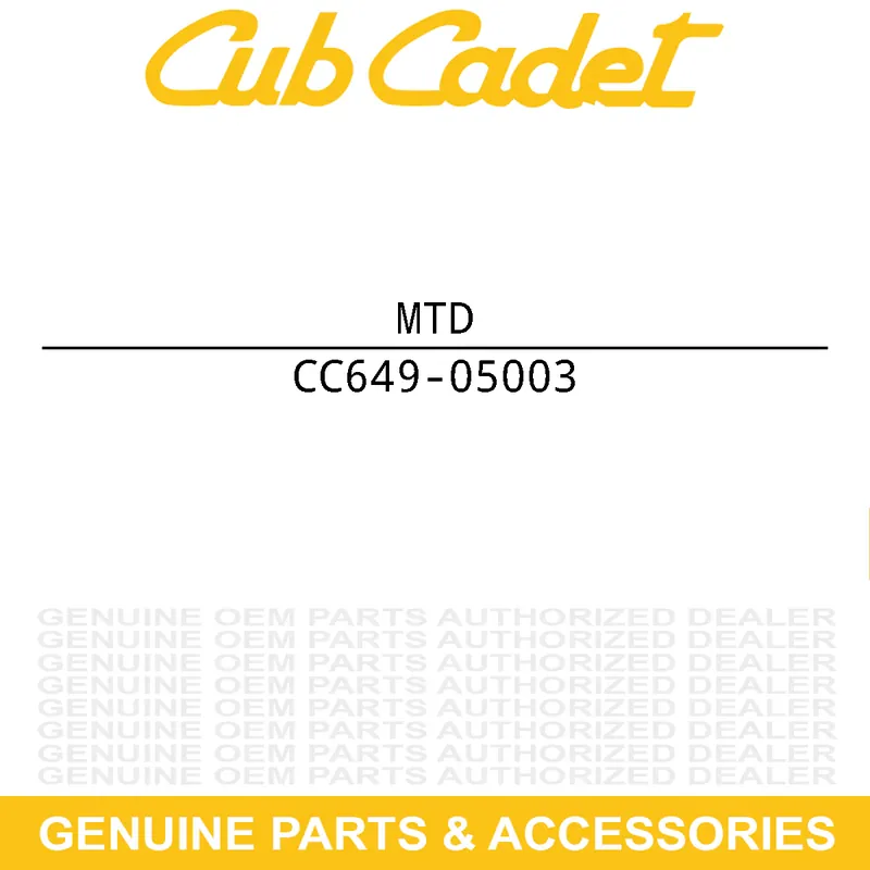 Buy Direct MTD 649-05003 TUBE ASM-FRONT SID