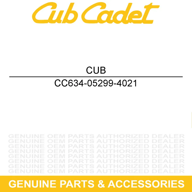 While Supplies Last CUB CADET 634-05299-4021 WHL-COMP 23X10.5X1
