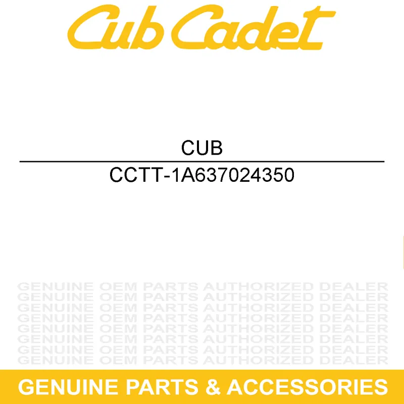 Fan Favorite CUB CADET TT-1A637024350 Lower Case Flange Plug