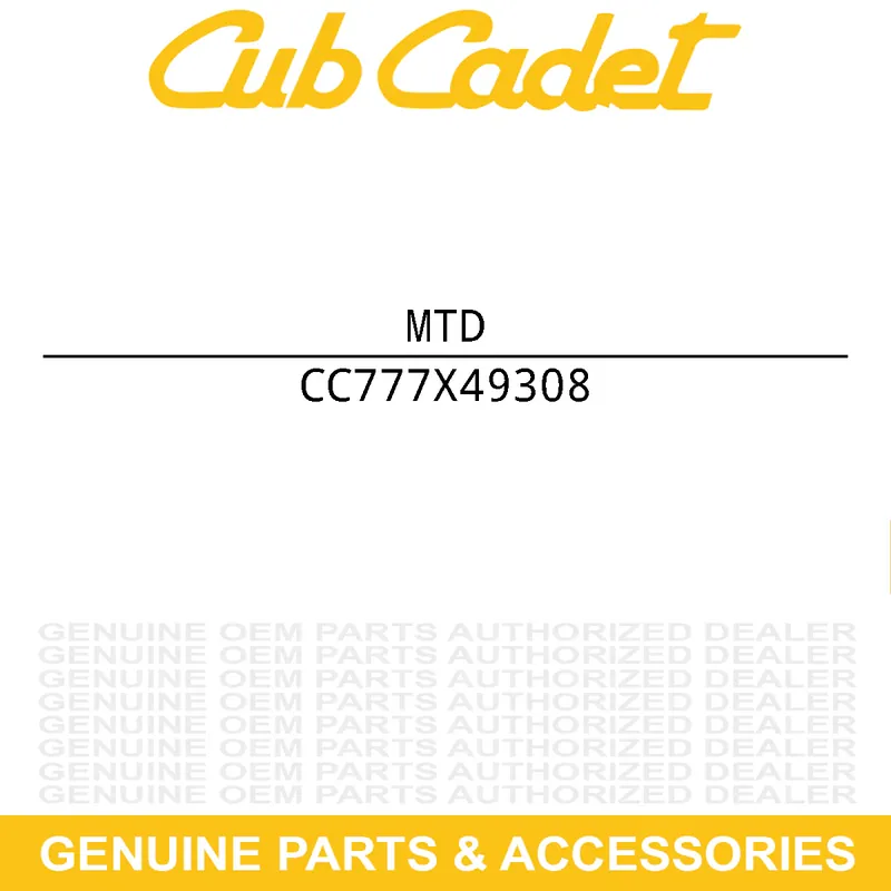 Top Pick MTD 777X49308 LBL-HDLGHT REFLECT