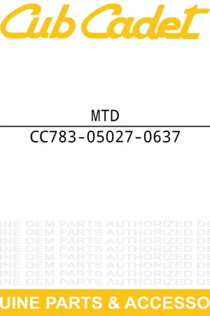 Trusted Brand MTD 783-05027-0637 BRACKET:SUPPORT:PI