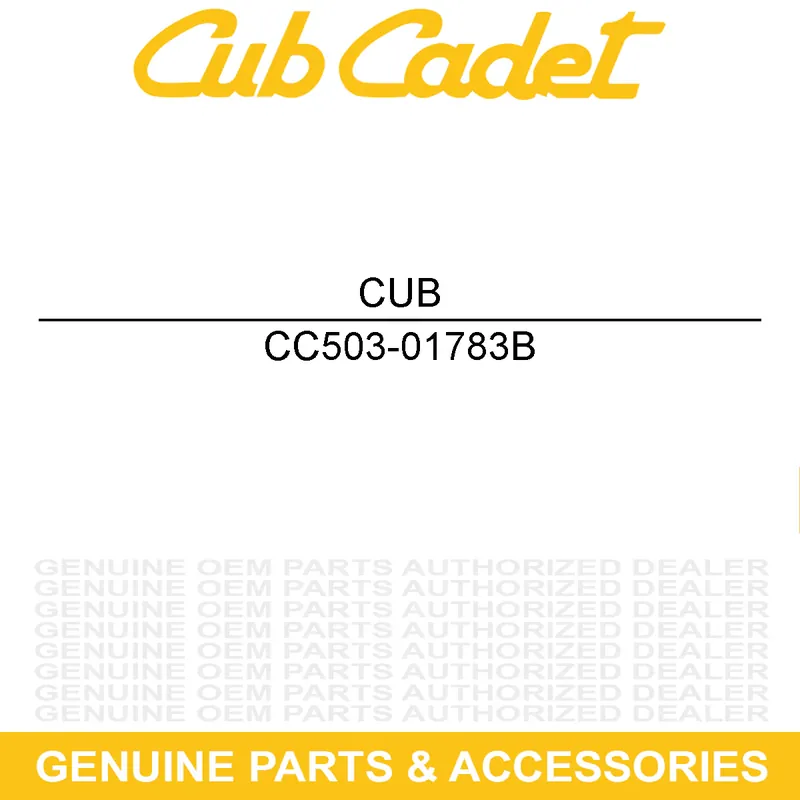 Shop Now CUB CADET 503-01783B UPPER DOOR SEAT