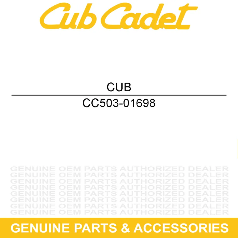 CUB CADET 503-01698 SWITCH - EMERGENCY Weekend Sale