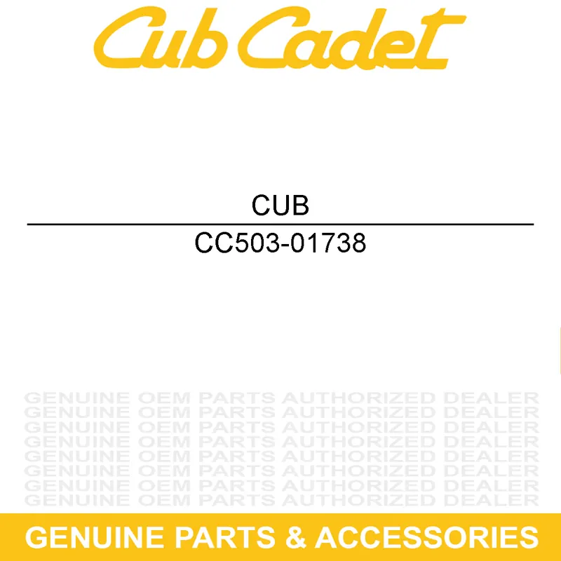 Last Chance CUB CADET 503-01738 Left A Post Top Cover