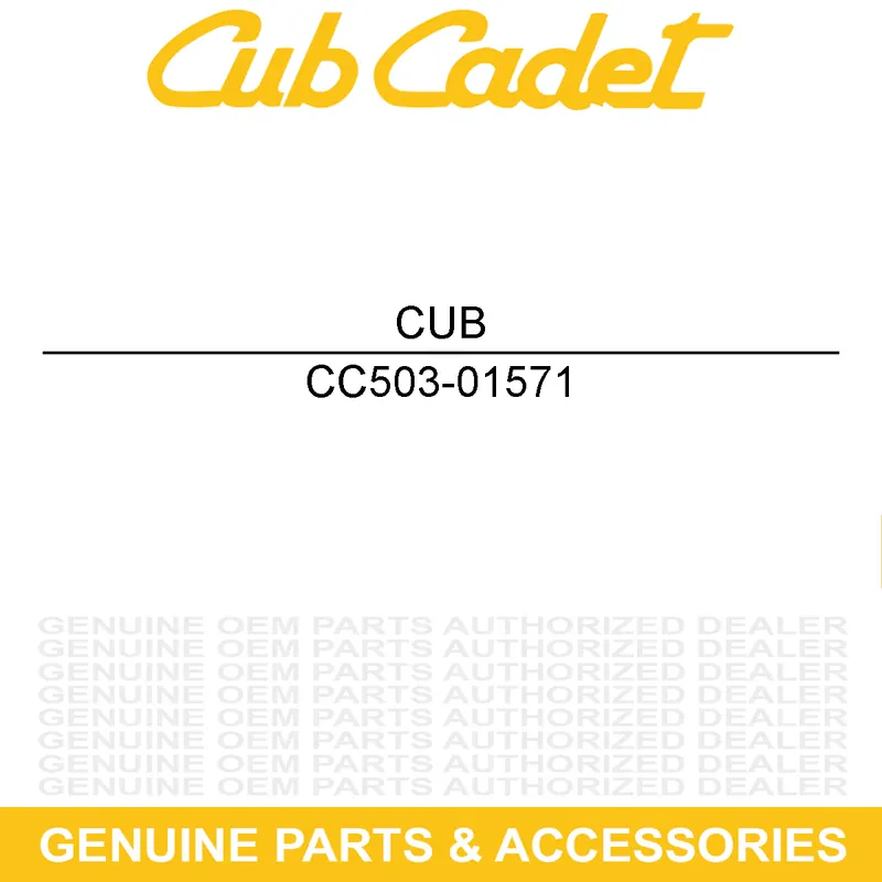 Authentic CUB CADET 503-01571 HEX HEAD BOLT M12X