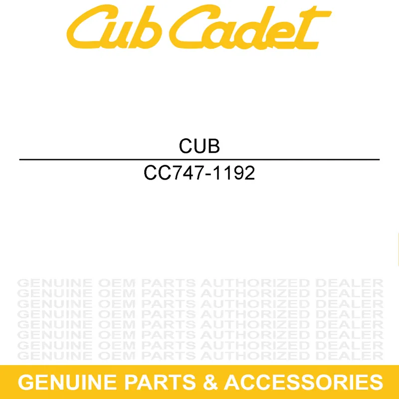 Secure Checkout CUB CADET 747-1192 Drive Handle Rod