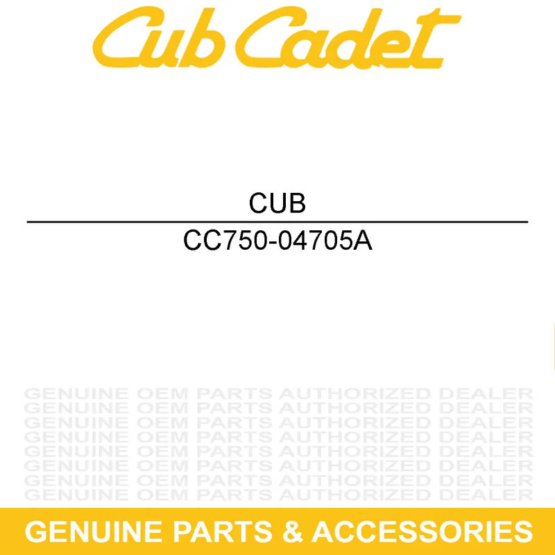 CUB CADET 750-04705A SPACER .566 X .725 Buy Online